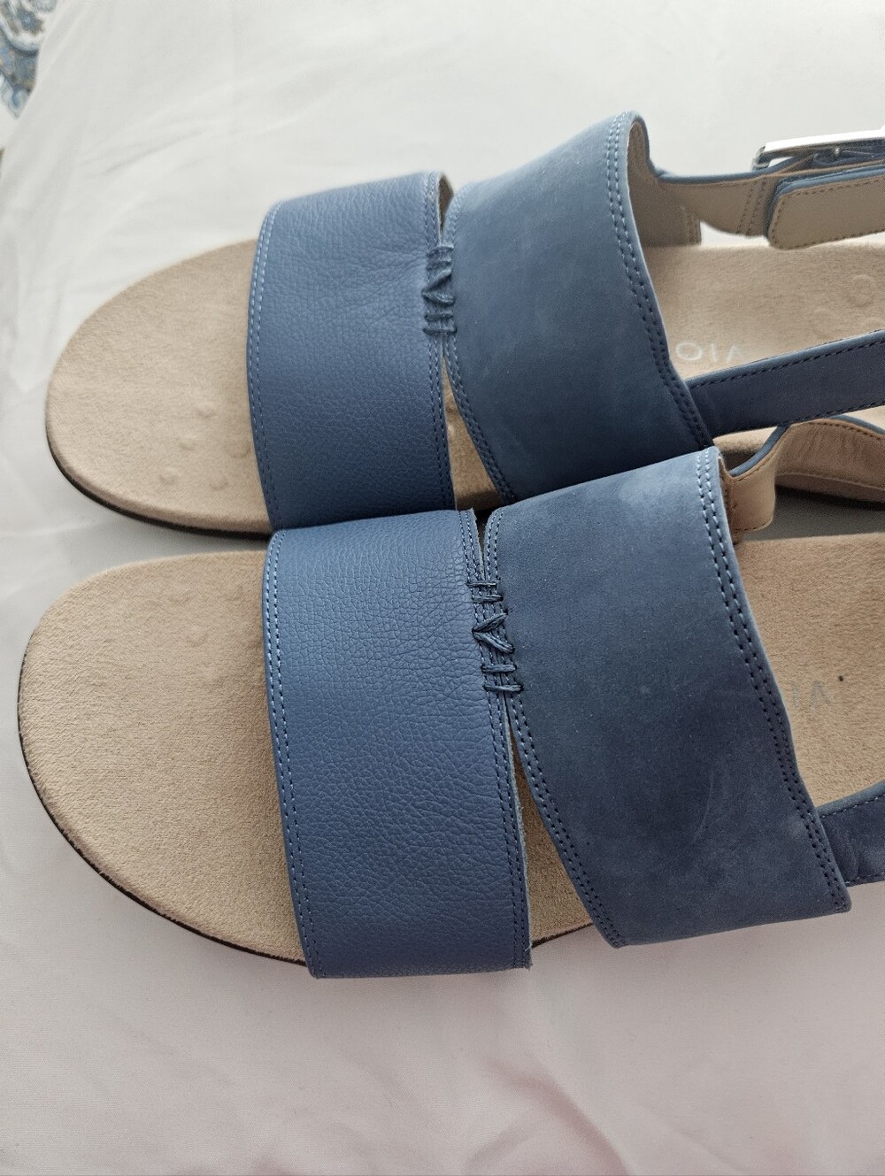 Vionic Morro Blue Two-Strap Slingback Sandal Sz 13 - Picture 3 of 4